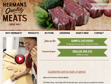 Tablet Screenshot of hermansqualitymeats.com